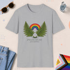 Sport Grey color all-gender graphic t-shirt with "Grow Your Own Way" design