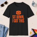 Black color all-gender graphic t-shirt with "I Got This" design
