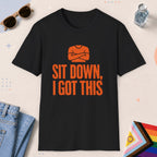 Black color all-gender graphic t-shirt with "I Got This" design