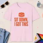 Light Pink color all-gender graphic t-shirt with "I Got This" design