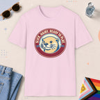 Light Pink color all-gender graphic t-shirt with "Ready To Play" design